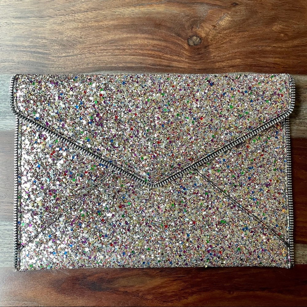 Rebecca Minkoff ✨ Glitter Leo Clutch